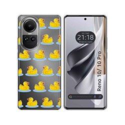 Funda Silicona Transparente para Oppo Reno 10 5G / 10 Pro 5G diseño Pato Dibujos