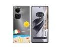 Funda Silicona Transparente para Oppo Reno 10 5G / 10 Pro 5G diseño Playa Dibujos