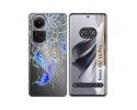 Funda Silicona Transparente para Oppo Reno 10 5G / 10 Pro 5G diseño Plumas Dibujos