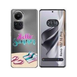 Funda Silicona Transparente para Oppo Reno 10 5G / 10 Pro 5G diseño Summer Dibujos