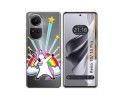 Funda Silicona Transparente para Oppo Reno 10 5G / 10 Pro 5G diseño Unicornio Dibujos