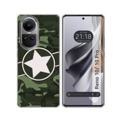 Funda Silicona para Oppo Reno 10 5G / 10 Pro 5G diseño Camuflaje 01 Dibujos