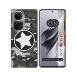 Funda Silicona para Oppo Reno 10 5G / 10 Pro 5G diseño Camuflaje 02 Dibujos