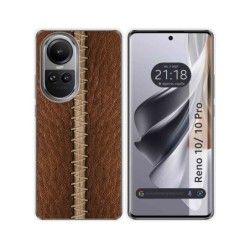 Funda Silicona para Oppo Reno 10 5G / 10 Pro 5G diseño Cuero 01 Dibujos