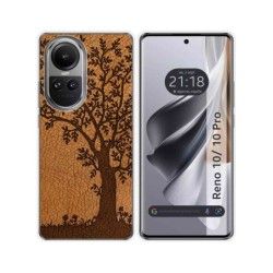 Funda Silicona para Oppo Reno 10 5G / 10 Pro 5G diseño Cuero 03 Dibujos