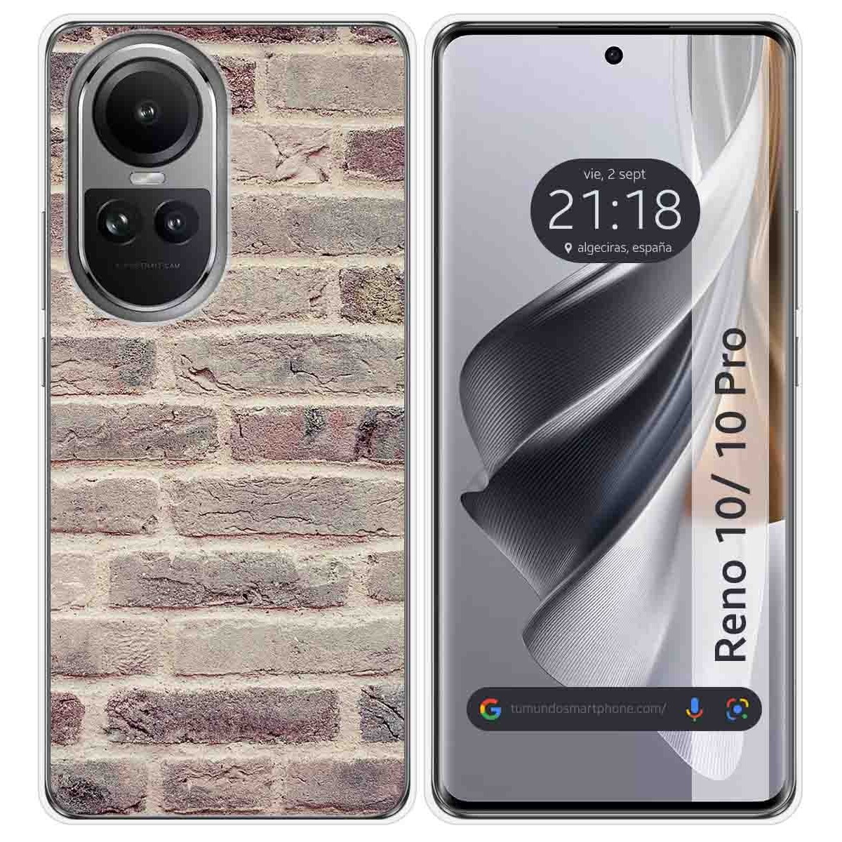 Funda Silicona para Oppo Reno 10 5G / 10 Pro 5G diseño Ladrillo 01 Dibujos