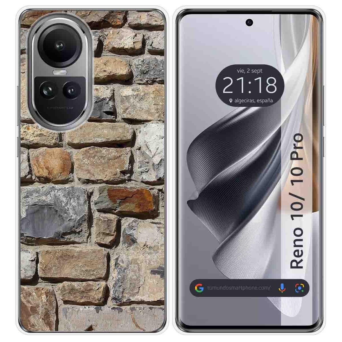 Funda Silicona para Oppo Reno 10 5G / 10 Pro 5G diseño Ladrillo 03 Dibujos