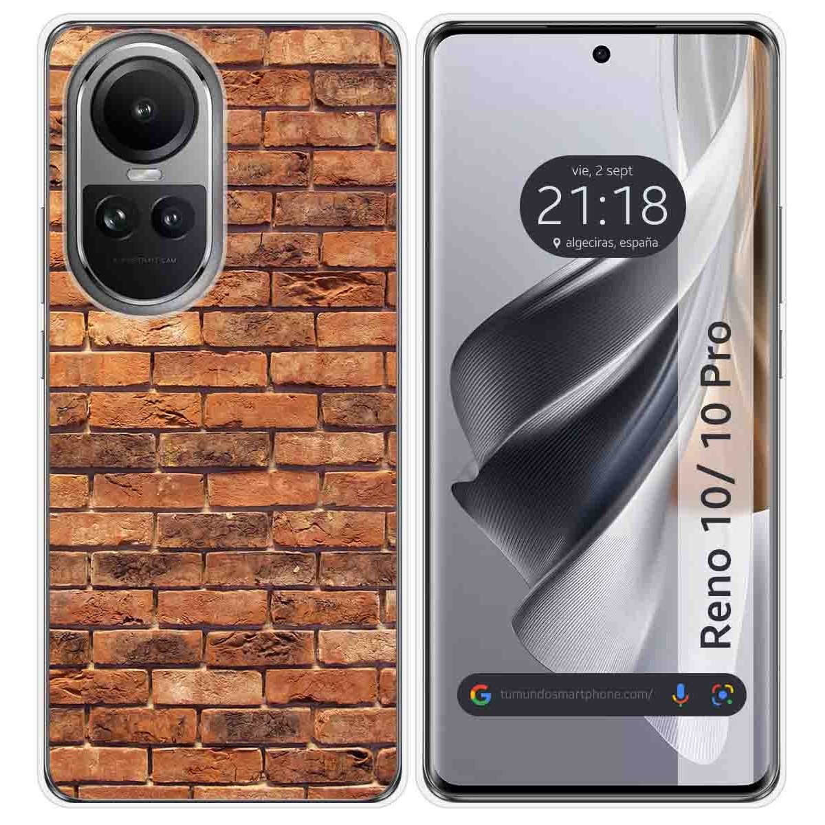 Funda Silicona para Oppo Reno 10 5G / 10 Pro 5G diseño Ladrillo 04 Dibujos