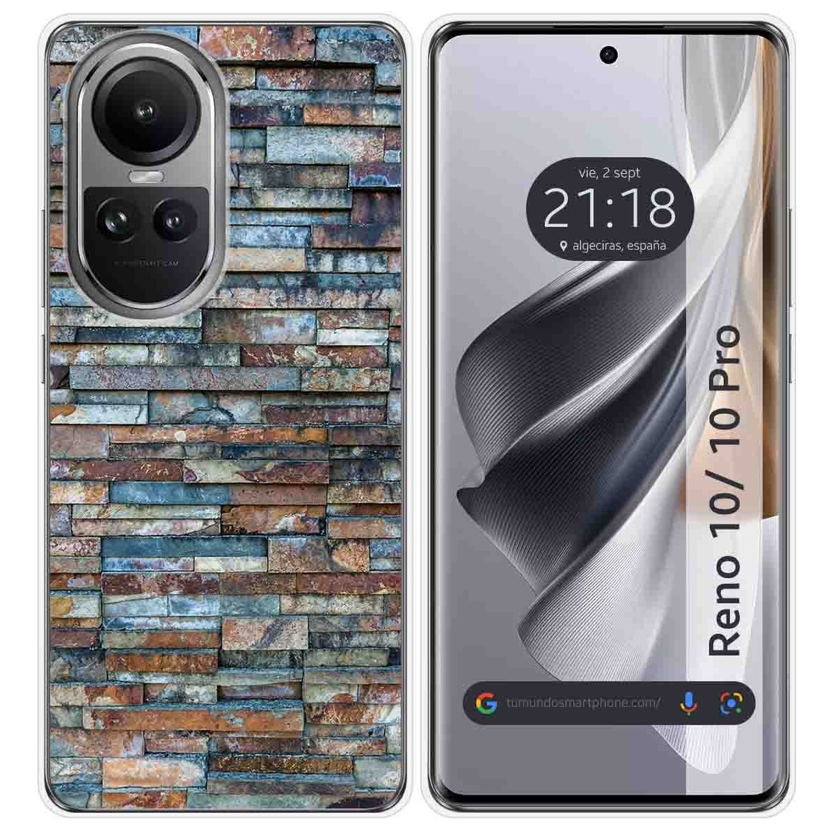 Funda Silicona para Oppo Reno 10 5G / 10 Pro 5G diseño Ladrillo 05 Dibujos