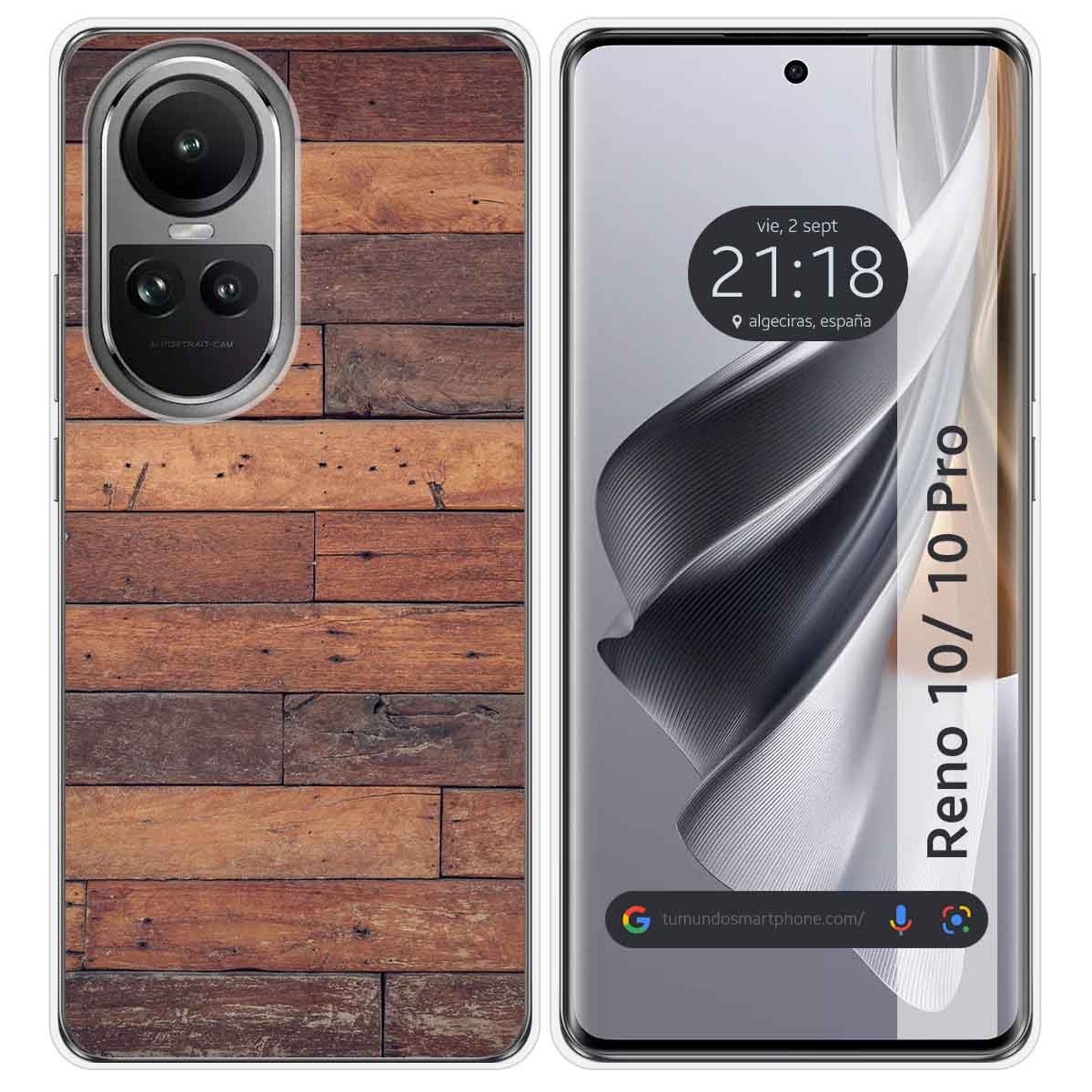 Funda Silicona para Oppo Reno 10 5G / 10 Pro 5G diseño Madera 03 Dibujos