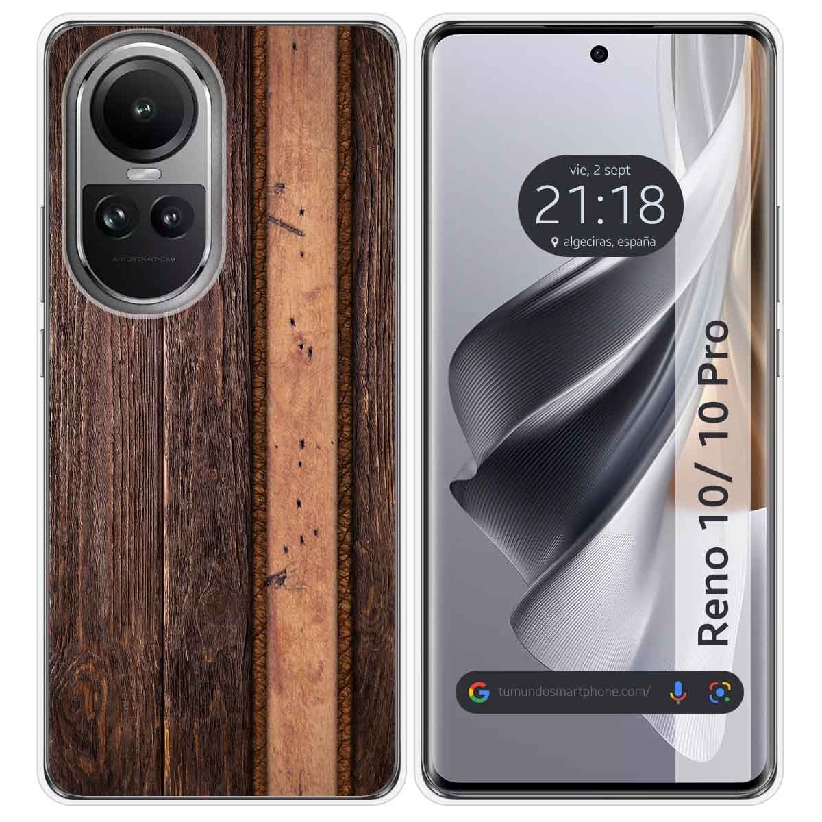 Funda Silicona para Oppo Reno 10 5G / 10 Pro 5G diseño Madera 05 Dibujos