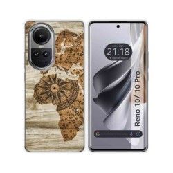 Funda Silicona para Oppo Reno 10 5G / 10 Pro 5G diseño Madera 07 Dibujos