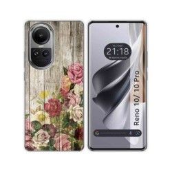 Funda Silicona para Oppo Reno 10 5G / 10 Pro 5G diseño Madera 08 Dibujos