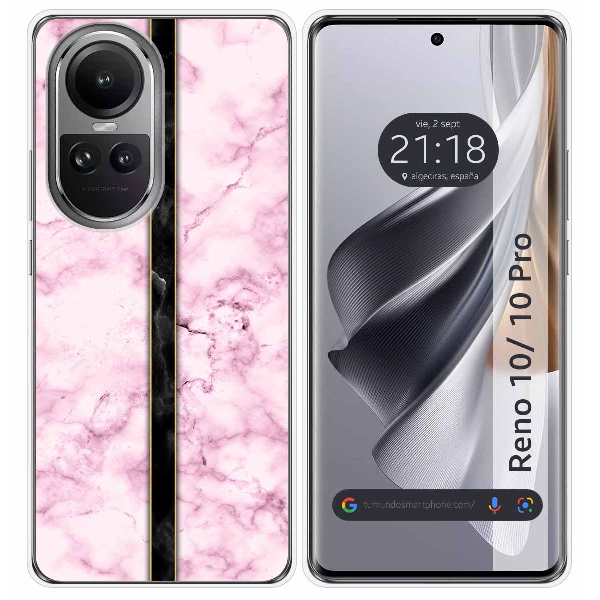 Funda Silicona para Oppo Reno 10 5G / 10 Pro 5G diseño Mármol 04 Dibujos