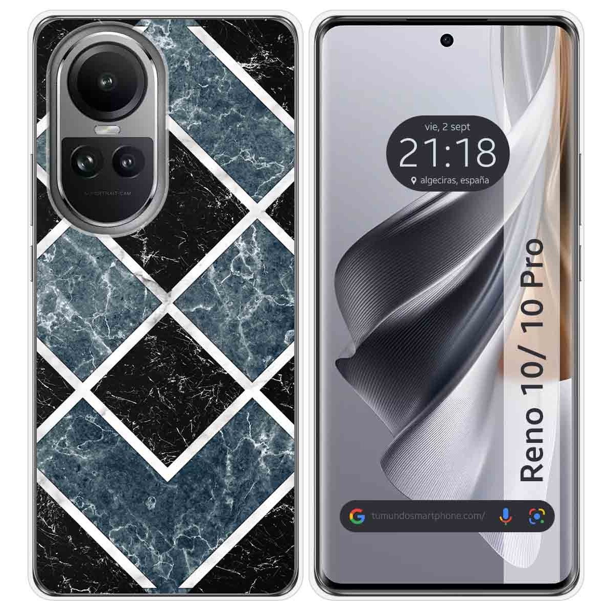 Funda Silicona para Oppo Reno 10 5G / 10 Pro 5G diseño Mármol 06 Dibujos