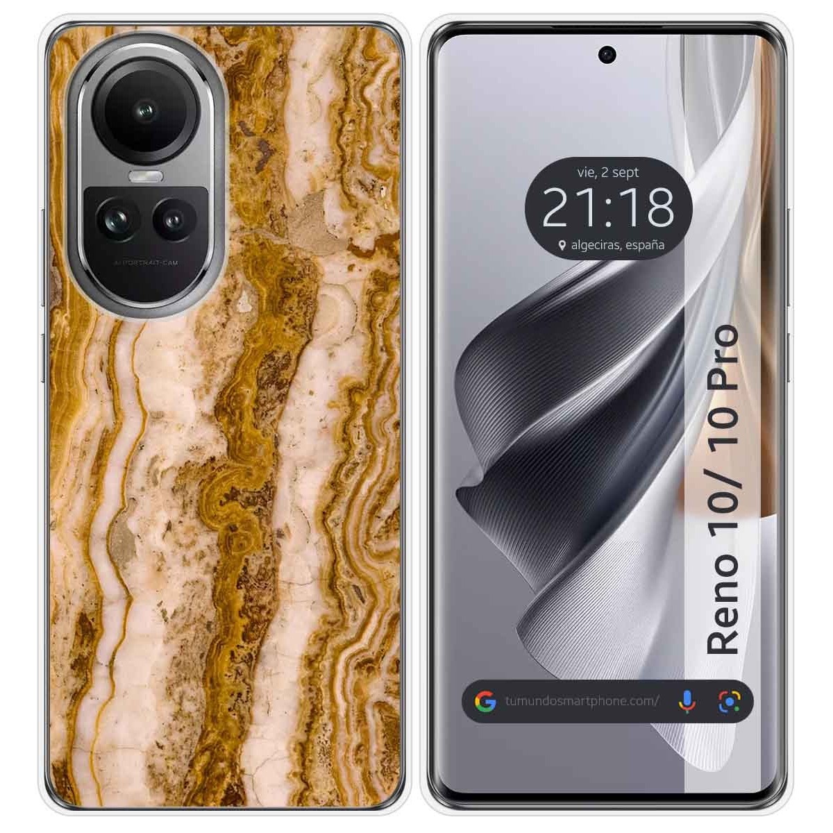 Funda Silicona para Oppo Reno 10 5G / 10 Pro 5G diseño Mármol 10 Dibujos