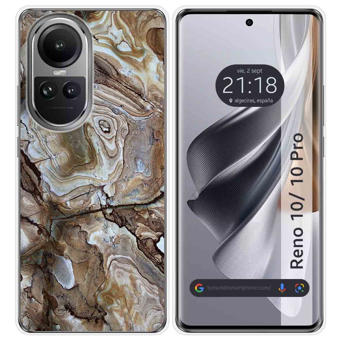 Funda Silicona para Oppo Reno 10 5G / 10 Pro 5G diseño Mármol 14 Dibujos