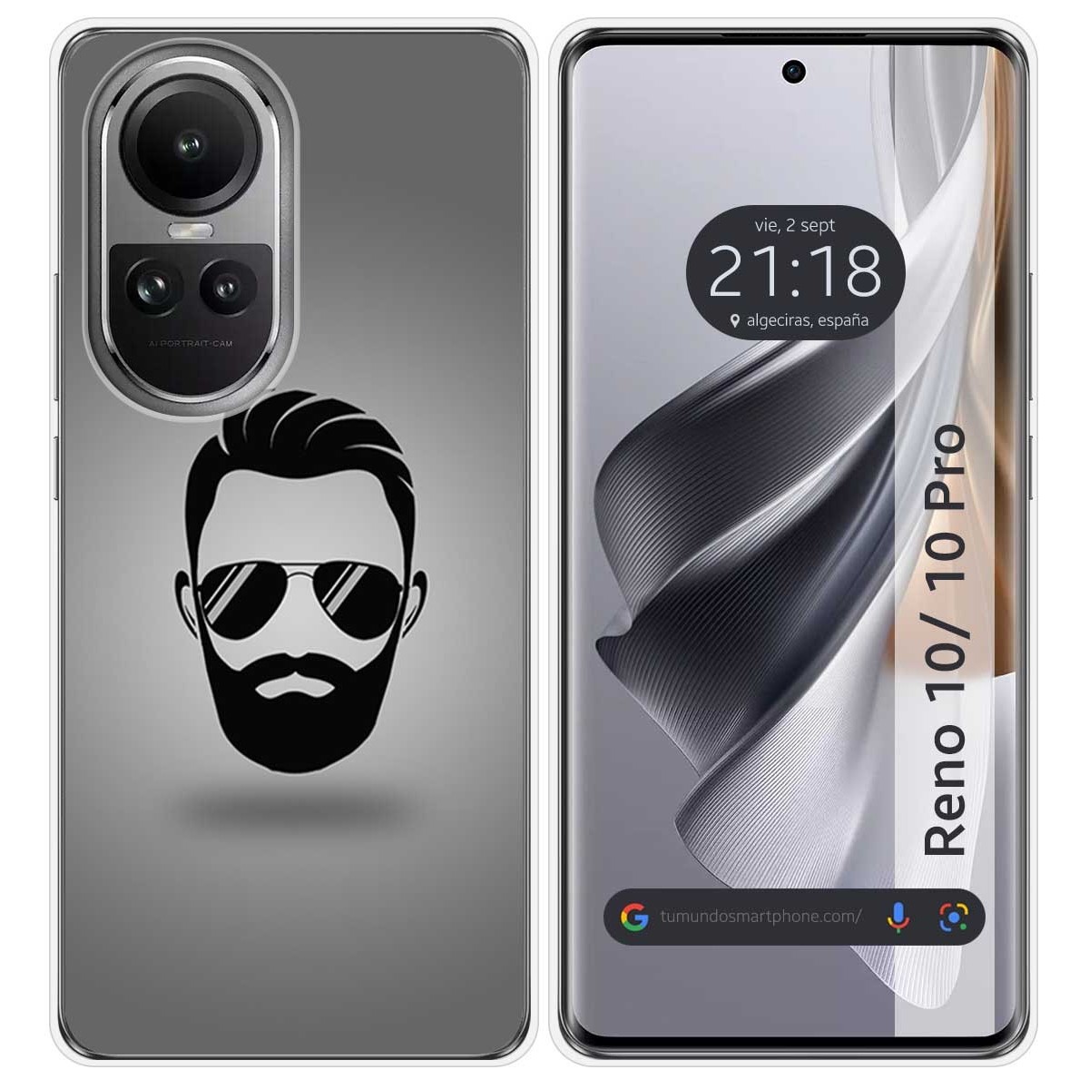 Funda Silicona para Oppo Reno 10 5G / 10 Pro 5G diseño Barba Dibujos