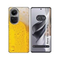 Funda Silicona para Oppo Reno 10 5G / 10 Pro 5G diseño Cerveza Dibujos