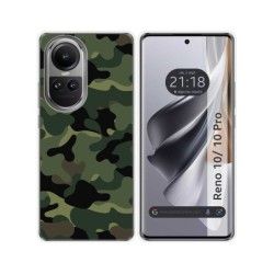 Funda Silicona para Oppo Reno 10 5G / 10 Pro 5G diseño Camuflaje Dibujos