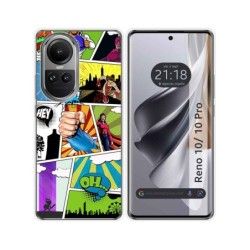 Funda Silicona para Oppo Reno 10 5G / 10 Pro 5G diseño Comic Dibujos