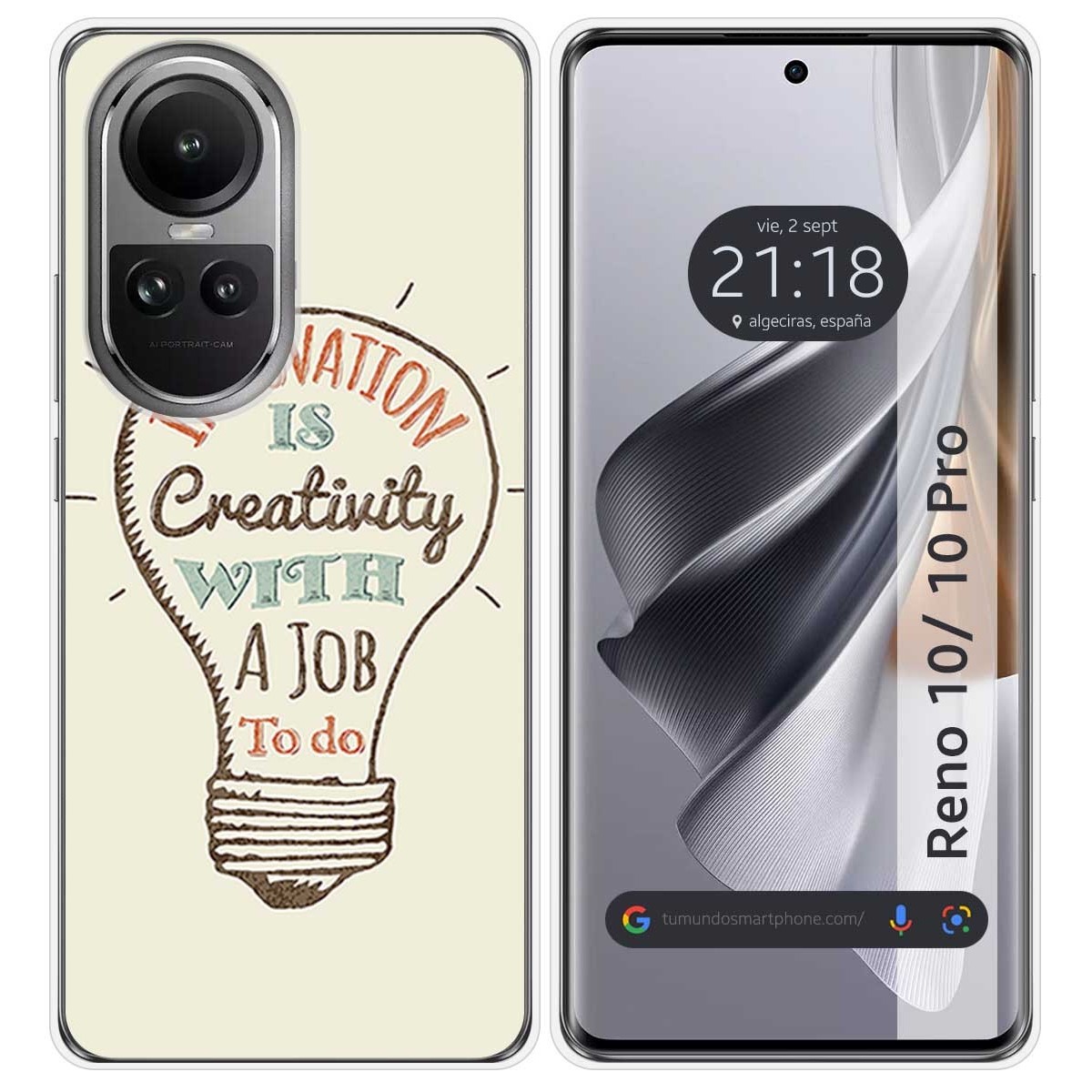 Funda Silicona para Oppo Reno 10 5G / 10 Pro 5G diseño Creativity Dibujos