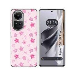 Funda Silicona para Oppo Reno 10 5G / 10 Pro 5G diseño Flores Dibujos