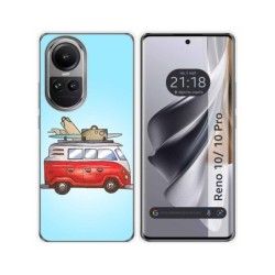Funda Silicona para Oppo Reno 10 5G / 10 Pro 5G diseño Furgoneta Dibujos