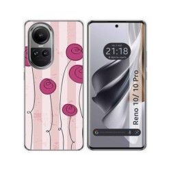 Funda Silicona para Oppo Reno 10 5G / 10 Pro 5G diseño Flores Vintage Dibujos