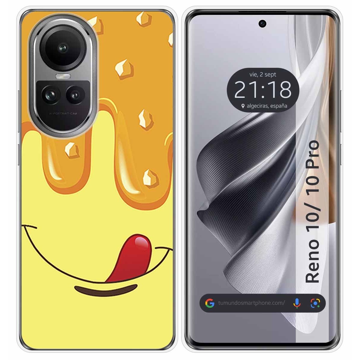 Funda Silicona para Oppo Reno 10 5G / 10 Pro 5G diseño Helado Vainilla Dibujos