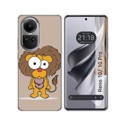 Funda Silicona para Oppo Reno 10 5G / 10 Pro 5G diseño Leon Dibujos