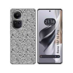 Funda Silicona para Oppo Reno 10 5G / 10 Pro 5G diseño Letras Dibujos