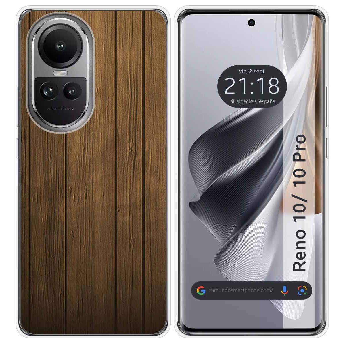 Funda Silicona para Oppo Reno 10 5G / 10 Pro 5G diseño Madera Dibujos