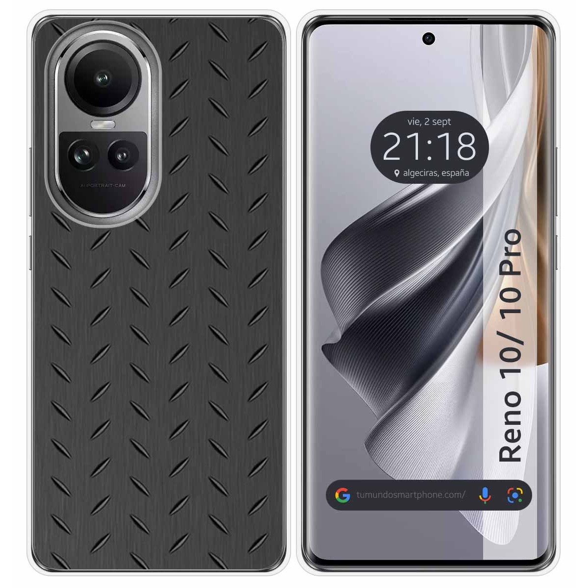 Funda Silicona para Oppo Reno 10 5G / 10 Pro 5G diseño Metal Dibujos