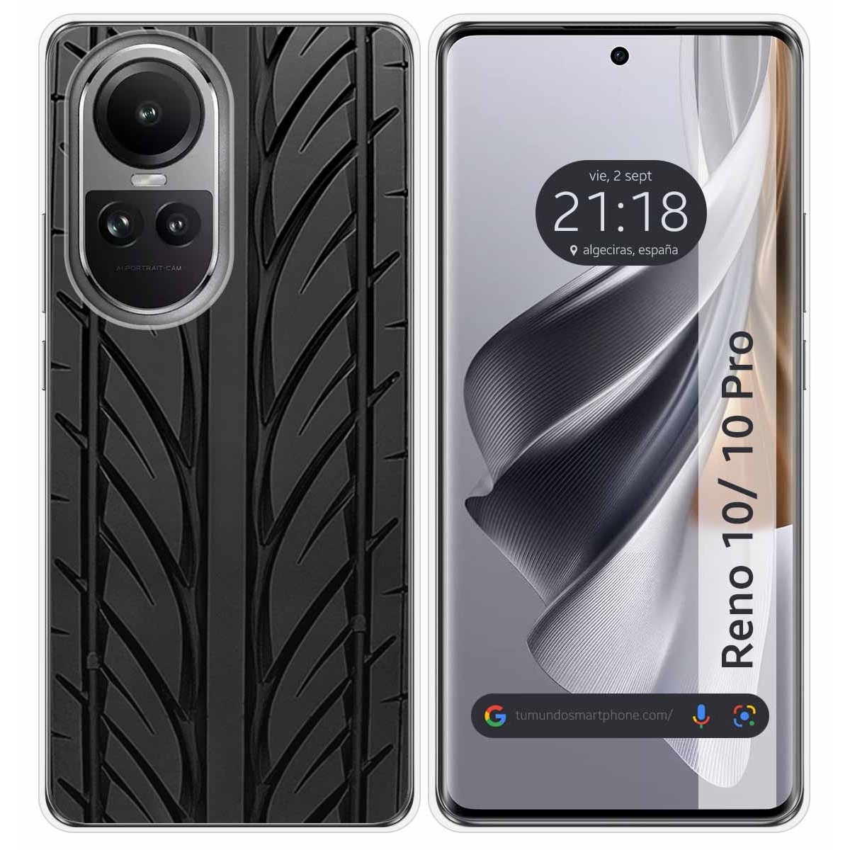 Funda Silicona para Oppo Reno 10 5G / 10 Pro 5G diseño Neumatico Dibujos