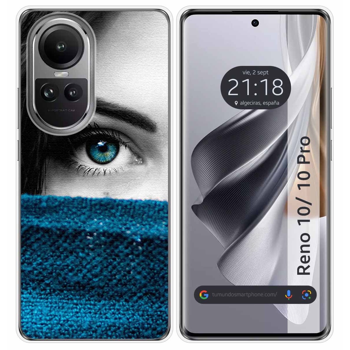 Funda Silicona para Oppo Reno 10 5G / 10 Pro 5G diseño Ojo Dibujos