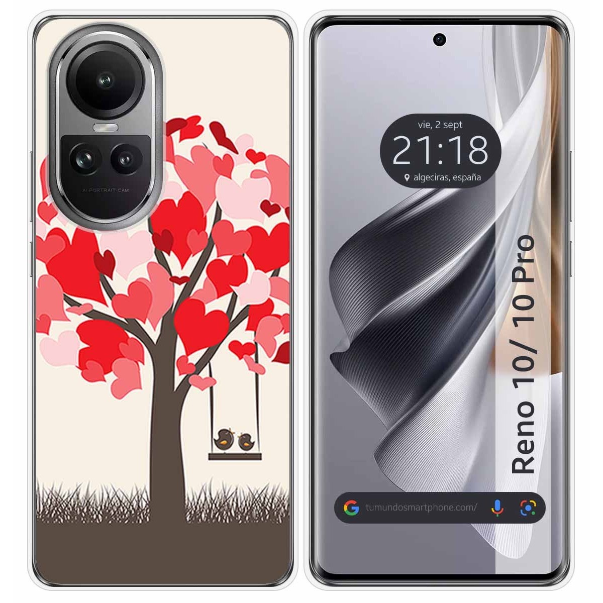 Funda Silicona para Oppo Reno 10 5G / 10 Pro 5G diseño Pajaritos Dibujos