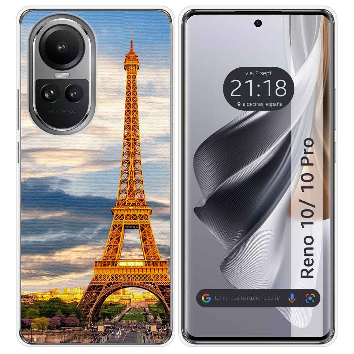 Funda Silicona para Oppo Reno 10 5G / 10 Pro 5G diseño Paris Dibujos