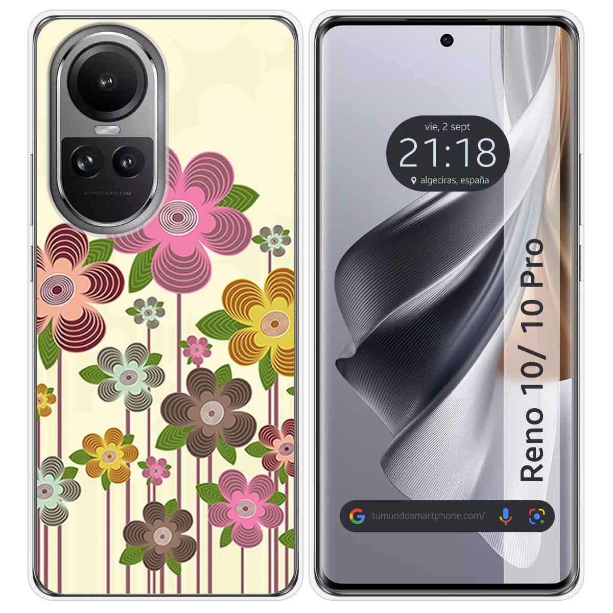 Funda Silicona para Oppo Reno 10 5G / 10 Pro 5G diseño Primavera En Flor Dibujos