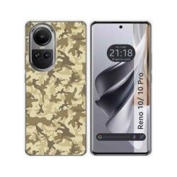 Funda Silicona para Oppo Reno 10 5G / 10 Pro 5G diseño Sand Camuflaje Dibujos