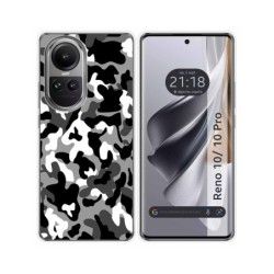 Funda Silicona para Oppo Reno 10 5G / 10 Pro 5G diseño Snow Camuflaje Dibujos