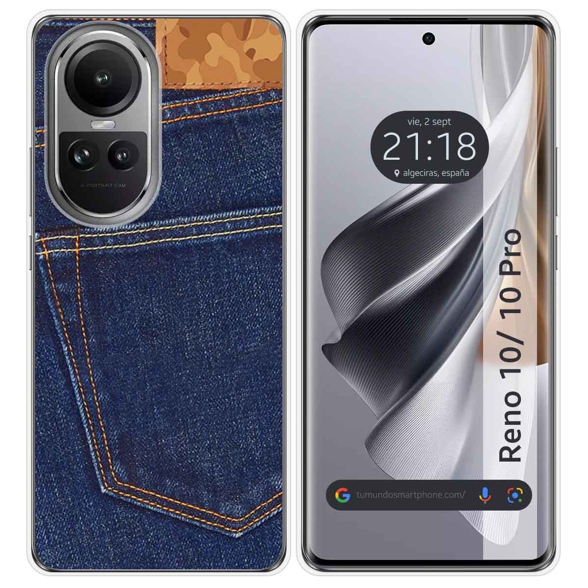 Funda Silicona para Oppo Reno 10 5G / 10 Pro 5G diseño Vaquero Dibujos