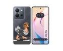 Funda Silicona Transparente para Vivo Y36 4G / 5G diseño Avestruz Dibujos