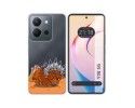 Funda Silicona Transparente para Vivo Y36 4G / 5G diseño Bufalo Dibujos