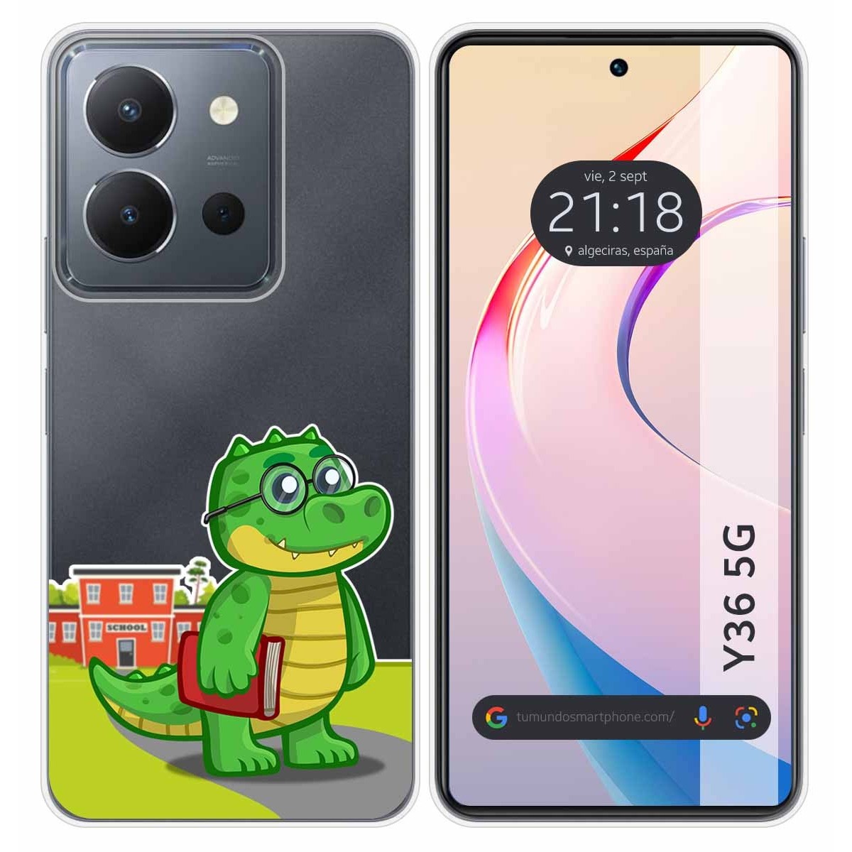 Funda Silicona Transparente para Vivo Y36 4G / 5G diseño Coco Dibujos