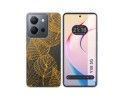 Funda Silicona Transparente para Vivo Y36 4G / 5G diseño Hojas Dibujos