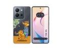 Funda Silicona Transparente para Vivo Y36 4G / 5G diseño Jirafa Dibujos