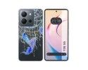 Funda Silicona Transparente para Vivo Y36 4G / 5G diseño Plumas Dibujos