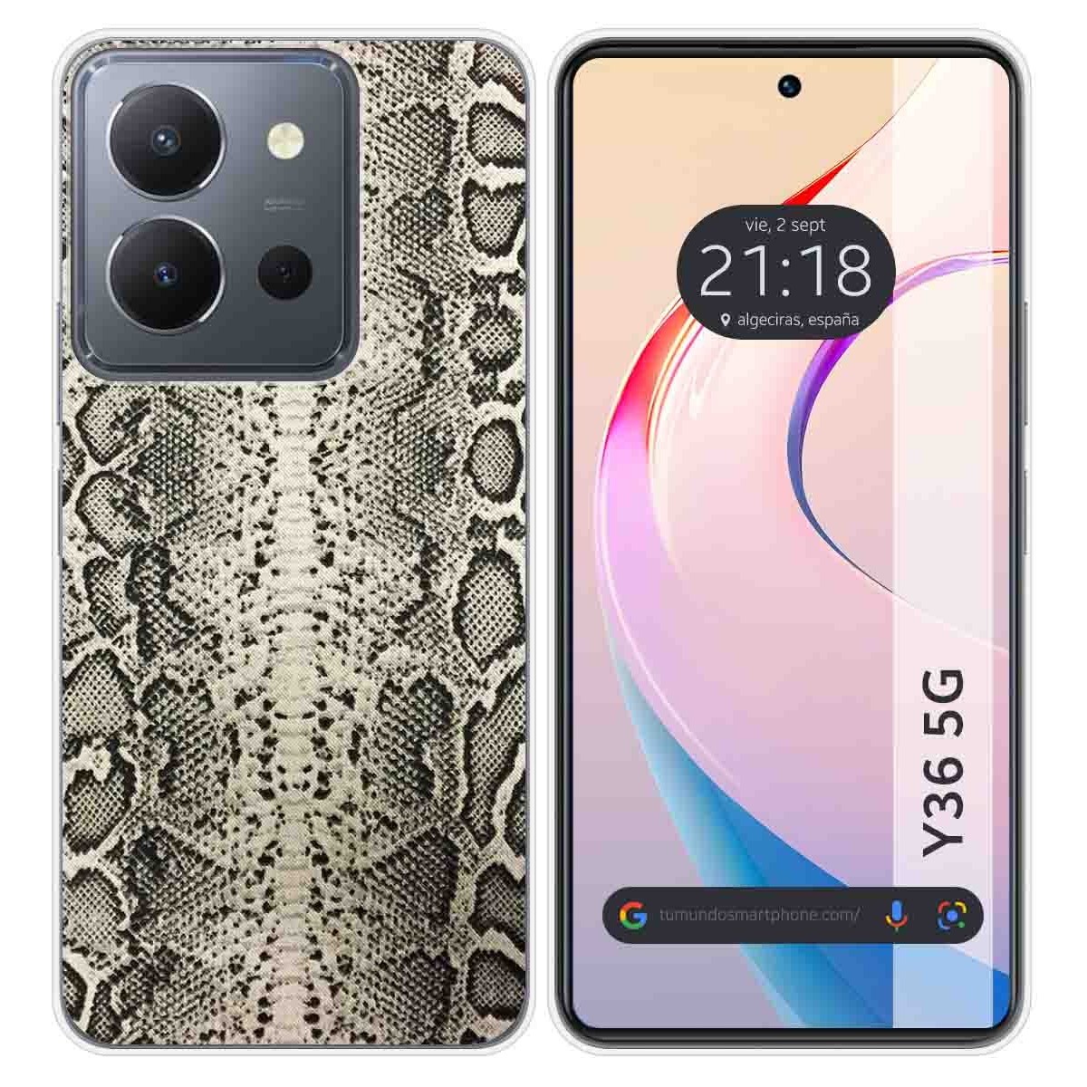 Funda Silicona para Vivo Y36 4G / 5G diseño Animal 01 Dibujos