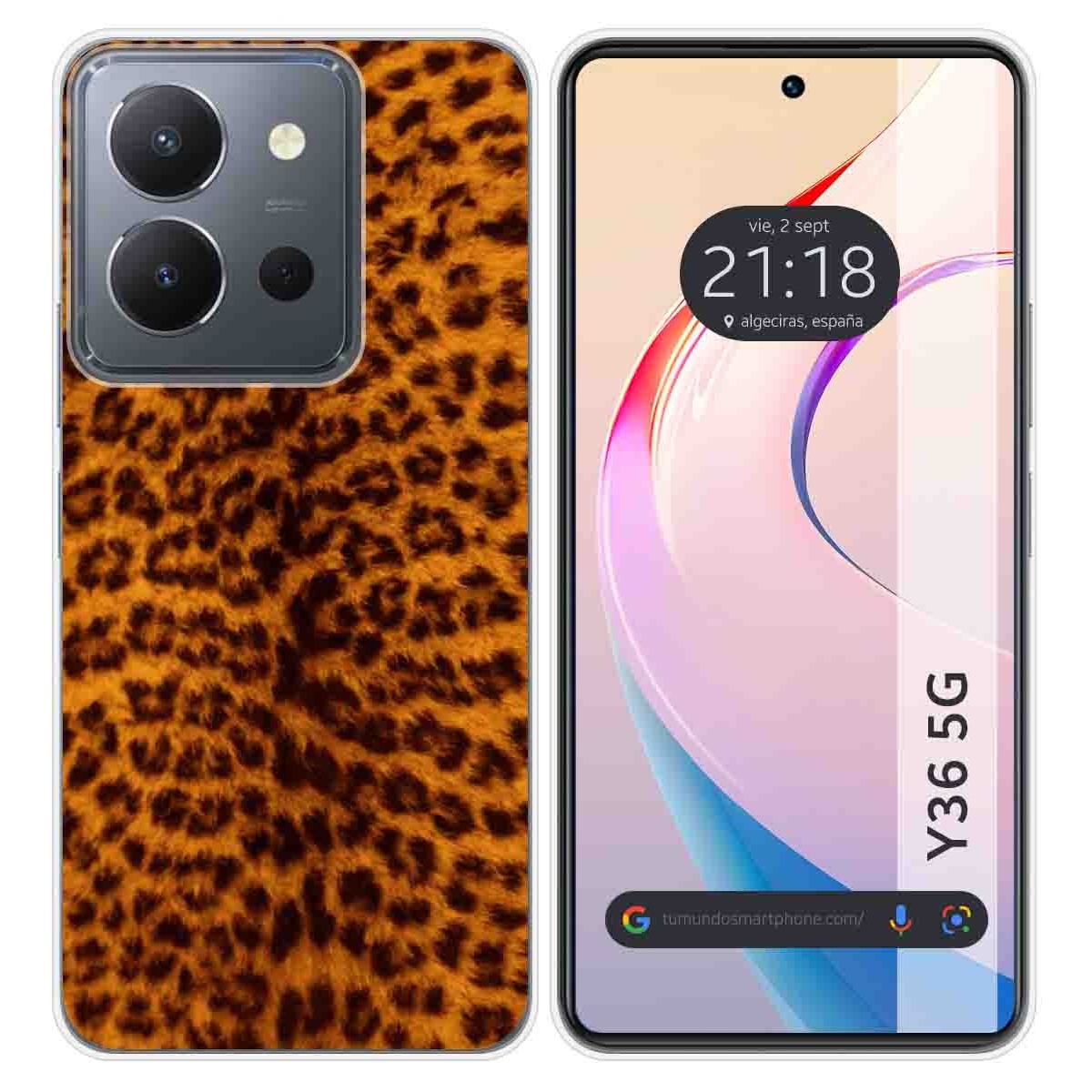 Funda Silicona para Vivo Y36 4G / 5G diseño Animal 03 Dibujos